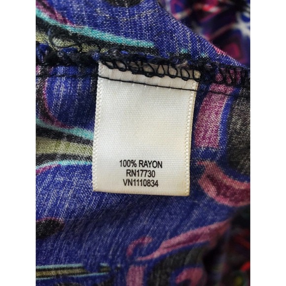 Xhilaration Women's Multicolor Rayon Halter Neck Sleeveless Long Maxi Dress XS - Picture 7 of 11